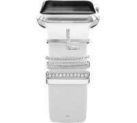 5pcs Charms Pour Bracelet Apple Watch Serie 7/8 45mm 41mm 44mm 40mm Iwatch Se 6 5 3 2 Homme/Femme,Décorer Bijoux Métal Pour Fitbit Versa/Sens,Galaxy Watch 5/4 Accessoires Bracelet Sport Silicone L