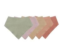 5PCS Chiffons en Mousseline pour Nouveau-nés, Bavoirs en Coton Chiffon Triangle pour Bébé Couleur Unie Chiffon en Mousseline Chiffons en Gaze Douce Bandana Bébé Mousseline Garçons Filles,42cmx29cm