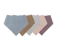 5PCS Chiffons en Mousseline pour Nouveau-nés, Bavoirs en Coton Chiffon Triangle pour Bébé Couleur Unie Chiffon en Mousseline Chiffons en Gaze Douce Bandana Bébé Mousseline Garçons Filles,42cmx29cm