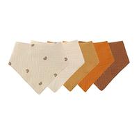 5PCS Chiffons en Mousseline pour Nouveau-nés, Bavoirs en Coton Chiffon Triangle pour Bébé Couleur Unie Chiffon en Mousseline Chiffons en Gaze Douce Bandana Bébé Mousseline Garçons Filles,42cmx29cm