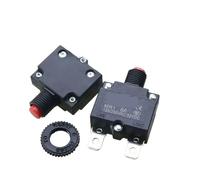 5Pcs Circuit Breaker Overload Protector Switch Fuse 3A 4A 5A 8A 10A 12A 15A 18A 20A 25A 30A Resettable 220V with Waterproof Cap(15A)
