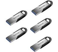 5PCS Clé USB Ultra Flair 256 Go - USB 3.0 vitesses allant jusqu'à 150 Mo/s Protection par mot de passe