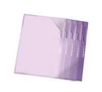 5Pcs Clear Views Tear Resistant Document Holder Bag Clear Window File Protections Sleeve for File Organization Office Card Document Bag