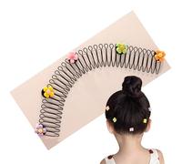 5pcs Clips Hairs Stretchable Invisible Clips de cheveux 7.5 Solder large U Fonction de finition Fixer Peigts Fixer Mignon Sembs étendus pour les femmes ACCESSOIRES FLORI