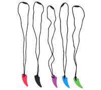 5pcs Collier à Mastication Sensorielle en Silicone Aides Moteurs Orales pour les Enfants Autistes Atteints de TDAH SPD Anxiété Sensory Toys pour les Besoins de Piment de la