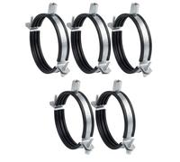 5pcs, Collier de Serrage 125mm Avec Joint en Caoutchouc, Filetage M8/M10, Support en Acier Pour Tuyau de Ventilation, Gaine Spiralée ou Descente D’eau, Montage Mural ou Plafond, de Steinberg14