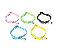 5pcs Colliers de Chats réfléchis avec des Cloches décor de Cou de Compagnie pour Animaux de Compagnie pour Les Chats ménagers Conception légère Confortable