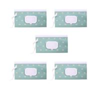 5Pcs Compact Reusable Baby Wet Wipes Holder Travel Friendly Design Prevents Drying For Care And Household Use Easy Pull Wipes Storage Pouch