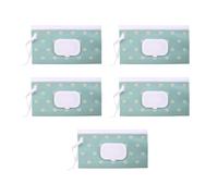 5pcs Compact Réutilisable Baby Witues Holder Travel Friendly Design Empêche Le Séchage Pour Les Soins Et Utilisation Des Ménages Refipillable Baby Contaipes