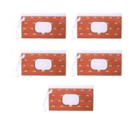 5pcs Compact Réutilisable Baby Witues Holder Travel Friendly Design Empêche Le Séchage Pour Les Soins Et Utilisation Des Ménages Refipillable Baby Contaipes