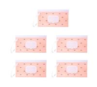 5pcs Compact Réutilisable Baby Witues Holder Travel Friendly Design Empêche Le Séchage Pour Les Soins Et Utilisation Des Ménages Refipillable Baby Contaipes