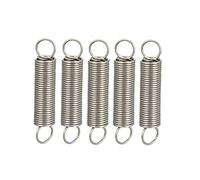5pcs comprimé ressorts en acier inoxydable double Petit crochet prolongé Ressort de tension, 0.4x4x20mm