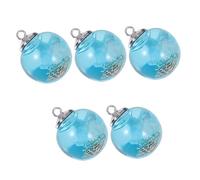 5pcs Conch Glass Ball Charms pour bijoux faisant des boucles d'oreilles Pendants élégants pour les colliers design élégant pour