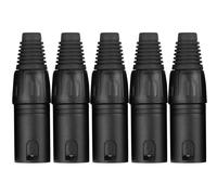 5pcs Connecteur XLR Male 3-Pin Adaptateur Cable Audio Haut-Parleur Microphone