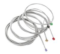 5Pcs Cordes pour Basse Électrique, Cordes de Basse 5 Cordes en Acier Inoxydable Colorées à Boule Sol Ré La Mi Si 5 Notes 5 Cordes de Rechange pour Guitare Basse Électro-acoustique