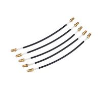 5Pcs Cordon en Boyau de Queue de Violon Cordon Arrière en Nylon Antidérapant avec Connecteur à Vis en Laiton pour Violon 3/4 4/4