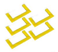 5pcs Couvertures Leurre PVC Protection Hameçons(yellow Large)