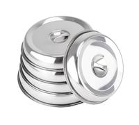 Troupmiye 5PCS Couvre Plat, Cloche INOX Plancha, Acier Inoxydable Couvre Assiette (Size : 28 * 5cm)