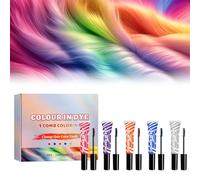 5Pcs Craie Pour Cheveux Mascara Cheveux Enfant Craie Cheveux Craie Pour Cheveux Mascara Cheveux Enfant Craie Cheveux Lavables Parfaits pour Halloween, Noël,Carnaval,Cosplay,Anniversaire