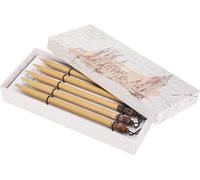 5pcs Dip stylo à la main Manga Calligraphie Vintage Bambou Dessin Kit Peinture Ecole FournituresNaturel Nib