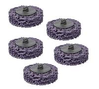 5pcs Disque de ponçage, 2 pouces 50mm Poly Strip Discs, Roll Lock Meule pour meuleuse d'angle, Disque de décapage pour nettoyer et enlever la peinture, Soudures de rouille, Oxydation(Violet)