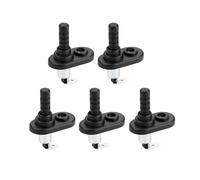 5PCS Door Pin Switch Jamb Light Hood Nickel Plated with Rubber Boot for Car Truck Boat 20A 12VDC