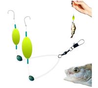 5PCS Double-Hook Reverse Bottom Rig, Anti-Tangle Split Hooks, Swimming Bait for Freshwater & Saltwater, Outdoor Fishing Lures for Beginners & Professionals