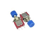 5Pcs DS-612 3Pin C-NO-NC 6mm Momentary Self-reset Push Button Switch ON-(ON) 5A/120V Toggle Switches 6colors NWPNLXEA(3p)