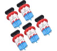 5Pcs Electrical Circuit Breaker Lockout Pin Inward Miniature Insulation Lock for Industrial Power Isolation Area (en anglais)