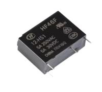 5pcs Electromagnetic HF46F Series - 5V, 12V, 24V, 5A, 4 Pins Normally Open for Automation Projects(HF46F-12-HS1 12V)