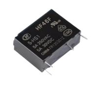 5pcs Electromagnetic HF46F Series - 5V, 12V, 24V, 5A, 4 Pins Normally Open for Automation Projects(HF46F-5-HS1 5V)