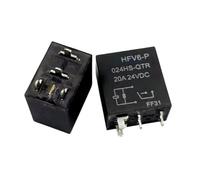 5pcs Electromagnetic HFV6-P 024HS-QTR 24V 20A 4-Pin Plug-in for Industrial Applications