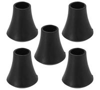 5pcs Embouts en Caoutchouc pour Pieds de Tom de Batterie Noir