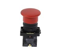 5Pcs Emergency Stop Latching Red Sign Push Button Switch NC SPST NWPNLXEA