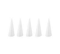 5pcs en plastique doigt anneau de cône stand, unique doigt affichage porte-bague présentoir stand bijoux bagues organisateur, anneau blanc ou noir montrant organisateur stand d'exposition (blanc)