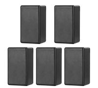 5PCS Etui à projet plastique électronique étanche, boîtier de boîtier de jonction compatible avec le projet électronique, noir (61 x 36 x 25mm)