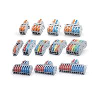 5PCS Fast Wire Connector Push-in Electrical Terminal Block Splicing Wiring Cable Connectors For Cable Connection SPL NWPNLXEA(D1-4O 5PCS)