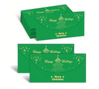 5Pcs Feuille D'or Conçu Enveloppe Rouge Sacs De Noël Bénédiction Chanceux Argent Sacs Bonne Année De Fête De Noël Fournitures Cadeaux