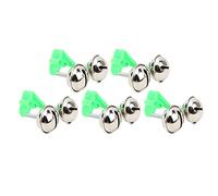 5pcs Fishing cloche, Twin Bell Ring Rod Tip Clip Clip Bord Motte ALARM ALARM, POUR LA PISCE