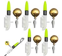 5pcs Fishing Glow Sticks Long durcissant Les Cloches de pêche à la LED avec des Modes Clignotants et des Modes Stables Alerte de Poisson Alerte Lueur pour Le diamètre du Poteau 1, 5-3, 0 mm, ne Pas