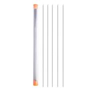 5pcs Fixage en Acier Inoxydable Tigging À Aiguille D'appâteur D'appâteur Tackle Take De Terre Terre Creuse Piscèses À La Perforation Ponce pour Appâts
