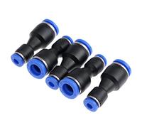 5pcs fixations pneumatique Push dans droites Réducteur raccords pour air Tuyau d'arrosage Tuyau de raccords Connecteur Push-in