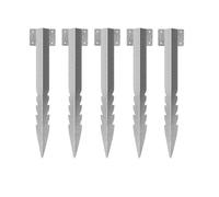 5PCS Fixing Peg Timber Heavy Duty Sleeper Stakes Metal Landscape Edging Stakes for Driveway Garden Edging Planter Raised
