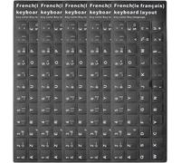 5pcs French Keyboard Stickers French Keyboard Letters Replacement Stickers for Laptops