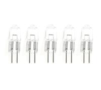 5PCS G4 Ampoules halogènes 12V 10W JC Type 2700K Lumière blanche chaupour l’éclairage sous l’armoire Cuisine Maison Hôtel affichage Vitrine Remplacement halogène non LED (10w)