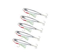 5pcs Gabarits Métalliques Cuillère De Pêche À La Pêche Dure des Appâts Dure des Artificiels Jigging Hook Spinner en Métal