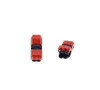 5PCS H T Type 2Pin Scotch verrouillage 1 broche rapide Splice Connecteurs de fils Bornes serties for 24-18AWG ensemble de fil Car Audio 4.8,Compact et léger(H2 Red)