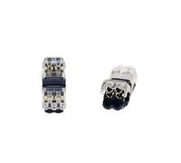 5PCS H T Type 2Pin Scotch verrouillage 1 broche rapide Splice Connecteurs de fils Bornes serties for 24-18AWG ensemble de fil Car Audio 4.8,Compact et léger(H2 Transparent)