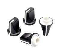 5pcs hote:6mm 22X16.5 D Half Shaft Roatry Encoder Potentiometer Switch Caps Black Knob 22x16.5mm Type