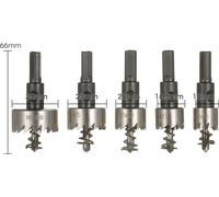 5pcs HSS Hole Saw Opening Drills Expanding Drill Hole Saws & Adaptors with Separate Storage Case and Wrenches (en anglais)